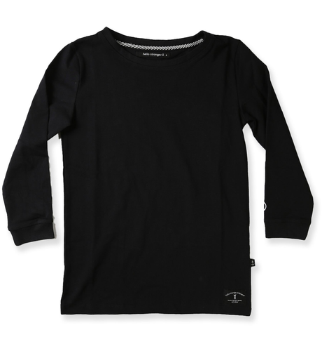 Hello Stranger Boys LS Classics Tee - Black