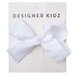 Designer Kidz Bow Hair Clip - White