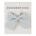 Designer Kidz Gingham Hair Clip - Sage