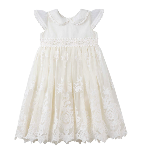 Designer Kidz Ava Antique Lace Christening Gown