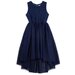 Designer Kidz Delilah S/S Lace Dress - Navy