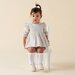 Designer Kidz Gigi Gingham L/S Dress & Bloomer Set - Oat