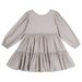 Designer Kidz Gigi Gingham L/S Frill Dress - Oat