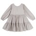 Designer Kidz Gigi Gingham L/S Frill Dress - Oat