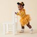 Designer Kidz Millie Floral L/S Tutu Romper - Honey Gold