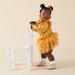 Designer Kidz Millie Floral L/S Tutu Romper - Honey Gold