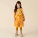 Designer Kidz Millie Floral L/S Tutu Dress - Honey Gold