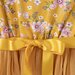 Designer Kidz Millie Floral L/S Tutu Dress - Honey Gold