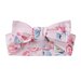 Designer Kidz Rose Bow Swaddle & Headband Set - Pink