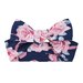 Designer Kidz Rose Bow Headband - Navy