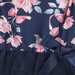Designer Kidz Rose Bow L/S Tutu Romper - Navy