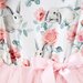Designer Kidz Bunny Floral L/S Tutu Romper - Soft Pink