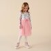 Designer Kidz Bunny Floral L/S Tutu Dress - Soft Pink