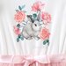Designer Kidz Bunny Floral L/S Layna Tutu Dress - Soft Pink