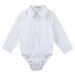 Designer Kidz Jackson L/S Formal Romper - White