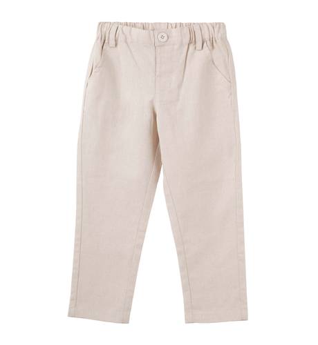 Designer Kidz Finley Linen Pants - Sand