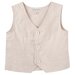 Designer Kidz Toby Linen Vest - Sand