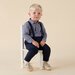 Designer Kidz Finley Linen Suspender Pants - Navy