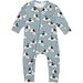 Huxbaby Doggie Zip Romper -Teal