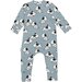 Huxbaby Doggie Zip Romper -Teal