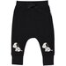 Huxbaby Doggie Knee Drop Crotch Pant -Black