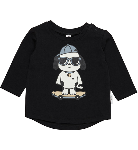 Huxbaby Skater Dog Top -Black