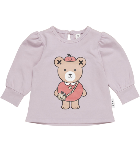 Huxbaby Apple Bear Puff Top - Lavender