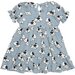 Huxbaby Doggie Tiered Puff Sleeve Dress -Teal