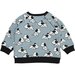 Huxbaby Doggie Reversible Sweatshirt -Black + Teal