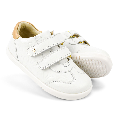 Bobux I-Walk Sprite - Pale Gold + Embossed White