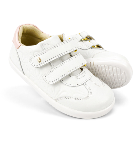 Bobux I-Walk Sprite - Seashell Shimmer + Embossed White