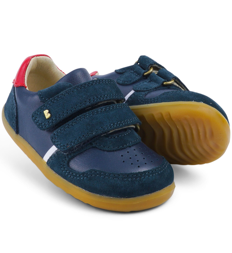Bobux Step Up Riley - Navy + Red