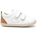 Bobux Step Up Grass Court - White + Caramel