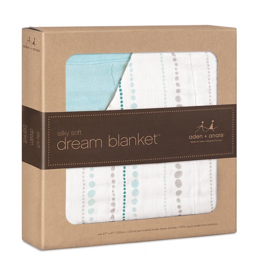 Aden & Anais Bamboo Dream Blanket Azure BABY ESSENTIALSBedding