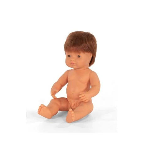 Miniland Doll Caucasian Red Hair Boy - 38cm (Undressed)