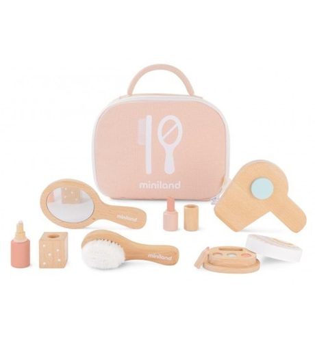 Miniland Wooden Doll Beauty Set