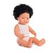 Miniland Doll Caucasian Black Curly Hair Boy - 38cm (Boxed)