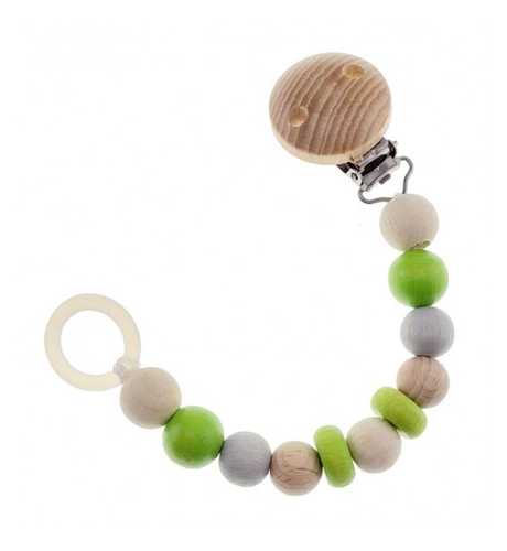 Hess-Spielzeug Dummy Chain - Natural/Apple Green