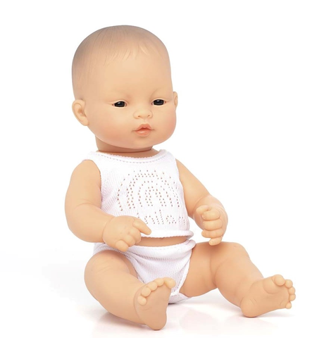 Miniland Baby Doll Asian Boy - 32cm (Boxed)