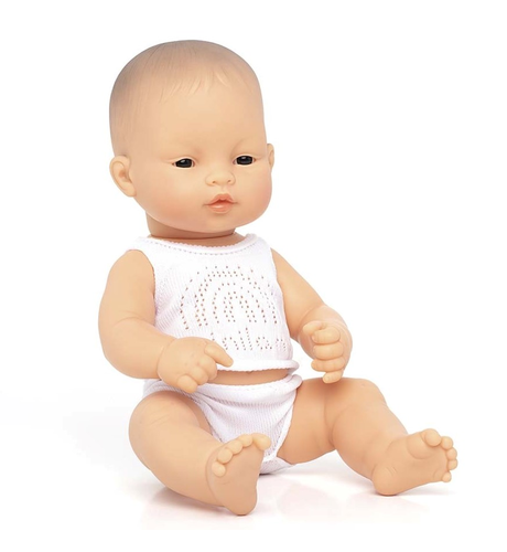 Miniland Baby Doll Asian Girl - 32cm (Boxed)
