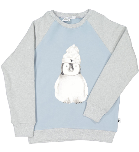 Kissed By Radicool Pongo Penguin Raglan Crew