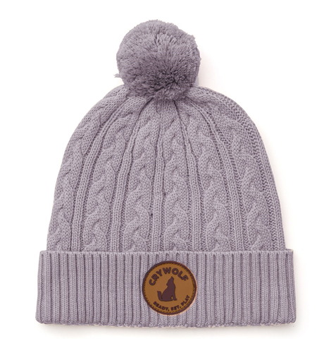 Crywolf Pom Pom Beanie - Lilac