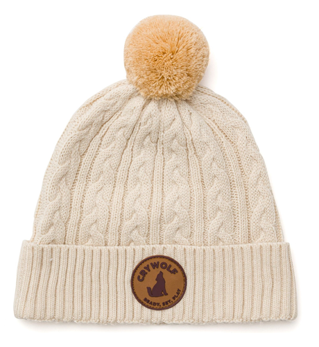 Crywolf Pom Pom Beanie - Oatmeal