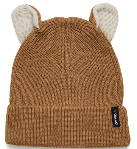 Crywolf Wolf Ears Beanie - Tan