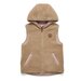 Crywolf Reversible Hooded Yeti Vest - Dusty Pink/Camel