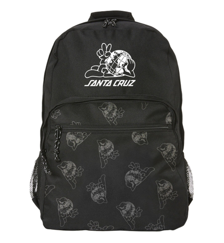 Santa Cruz Homegrown All Over School Backpack - Black