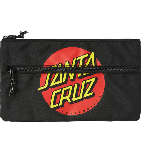 Santa Cruz Classic Dot Pencil Case - Black