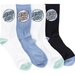 Santa Cruz Pop Dot Socks 4pk (Wmns 6-10) - Black/White/Blue