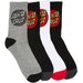 Santa Cruz Classic Dot Socks 4pk (Mens 7-11) - Multi