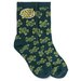 Santa Cruz Oval Dot Skull Socks 2pk (Youth 2-8) - Black/Green